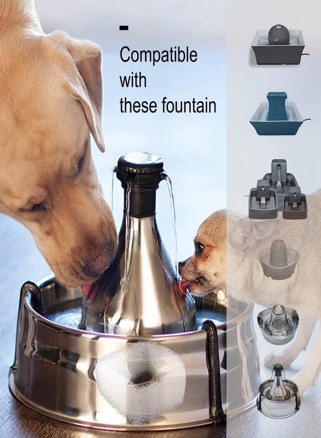 Cirfifth Cat Water Fountain Foam Filters, Compatible with Multiple Pet Fountain Dispenser Sponge Filters (8 Pcs) - Image 4